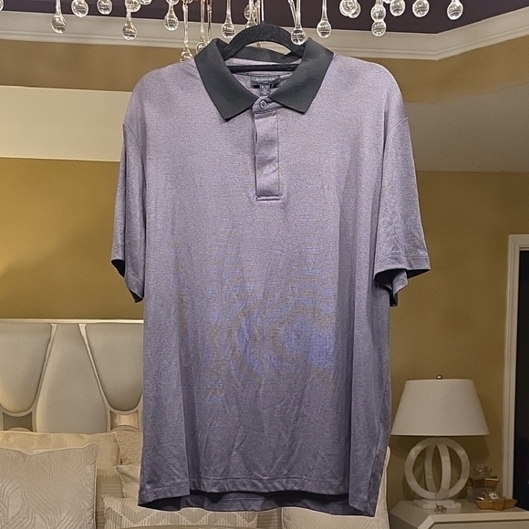 Magaschoni Other - Magaschoni Lavender Polo with Charcoal Collar